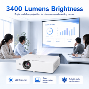 Projecteur de présentation PT-UX344C 3400 lumens XGA 3LCD 4:3 avec zoom 1,2x pour l'école, <span class=keywords><strong>le</strong></span> bureau et la formation - Product Image 2
