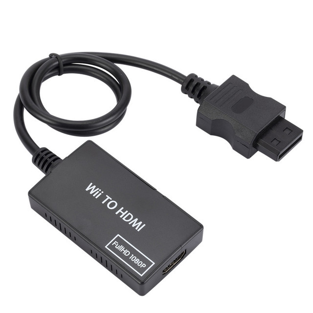 YXF HD 720P/1080P Wii to HD-Compatible Converter with Cable and 3.5mm Jack Audio for Wii U Plug & Play
