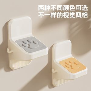 Wall Mount Shower <b>Stool</b> 2 Tiers Plastic Minimalist Design For <b>Bathroom</b> With Non Slip Surface - Product Image 4