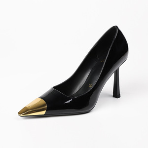 Nouvelles Chaussures Sexy à Talons Hauts pour Femmes, Modèle 24 D8, avec Embout Métallique, Talon Aiguille Pointu, Bouche Peu Profonde, Confortables et Anti-Fatigue - Product Image 5