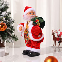 Jouets de Noël électriques, Père Noël dansant et chantant, jouets en peluche, figurines en peluche, cactus dansant pour enfants, cadeau de Noël