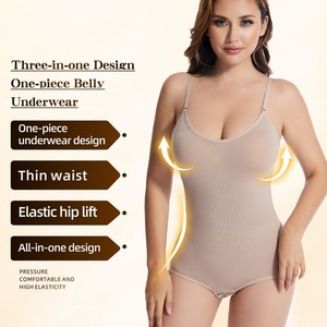 Modelador Corporal Leve Sem Costura com Alças Ajustáveis, Efeito Redutor de Barriga e Levanta Bumbum, Shapewear Invisível para Vestidos e Roupas - Product Image 2
