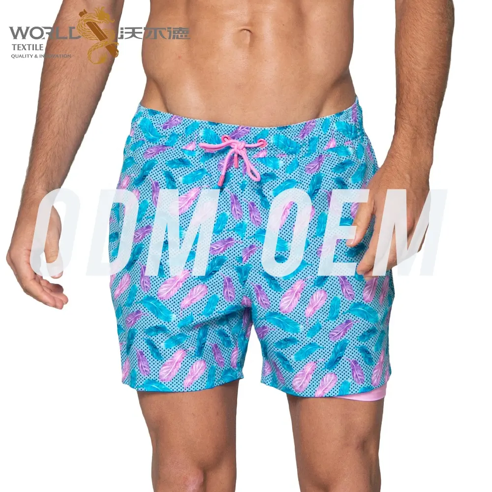 Custom Print Bades horts Herren Bade bekleidung Summer Short de Bain atmungsaktive Hawaii Shorts Badehose für Herren kurzen Badehose