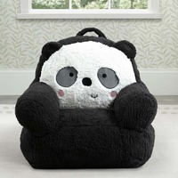 Canapé pour tout-petits confortable en forme de panda mignon en peluche, chaise pour enfants, siège doux, canapé convertible pour le salon