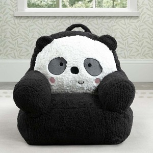 Canapé pour tout-petits confortable en forme de panda mignon en peluche, chaise pour enfants, siège doux, canapé convertible pour le salon - Product Image 1