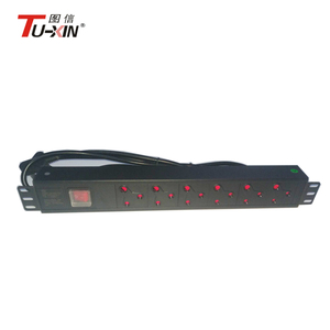 Thiết kế mới 19 inch <span class=keywords><strong>Rack</strong></span> <span class=keywords><strong>mount</strong></span> 1.5U Nam Phi tiêu chuẩn phân phối điện đơn vị với switch - Product Image 3