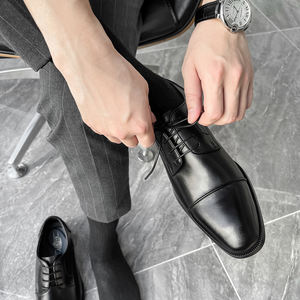 Zapatos de Hombre de Alta Calidad, Color Negro, para Oficina, Bodas, Eventos Formales, Reuniones, Compras, Fiestas de Lujo - Product Image 2