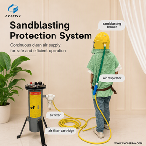 Filtre respiratoire ABS pour <span class=keywords><strong>casque</strong></span> de sablage avec thermostat, <span class=keywords><strong>purificateur</strong></span> <span class=keywords><strong>d</strong></span>'<span class=keywords><strong>air</strong></span> comprimé pour <span class=keywords><strong>casque</strong></span> de sécurité de sablage - Product Image 6