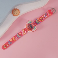 Reloj electrónico con pegatina de mariposa pequeña de dibujos animados para niños, caja de ABS, alarma Digital resistente al agua, regalo exclusivo para fiesta de cumpleaños