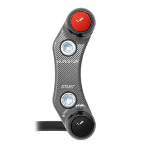 Interrupteur de guidon droit pour Husqvarna NORDEN 901 (trous alignés) (titane) - Product Image 1