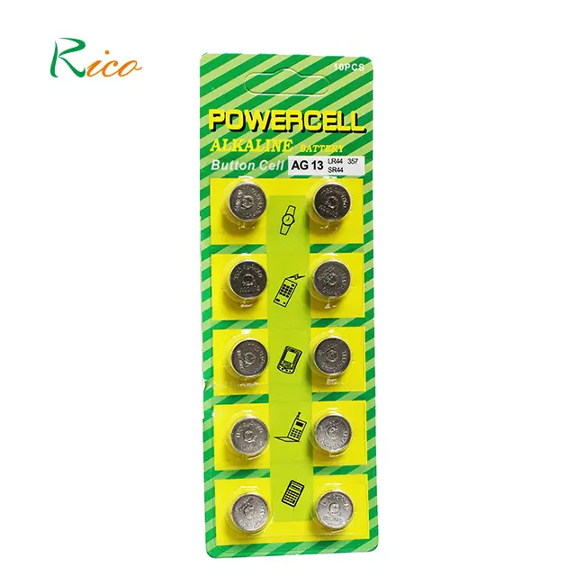 POWERCELL LR44 batteria a bottone alcalino 0 batteria al mercurio Ag13 A76 357 L1154 LR1154 batterie a bottone