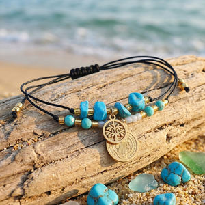 Ensemble <span class=keywords><strong>de</strong></span> bracelets Go2boho Christian Jesus plaqué or, pièce <span class=keywords><strong>de</strong></span> monnaie <span class=keywords><strong>de</strong></span> Saint Benoît, <span class=keywords><strong>arbre</strong></span> <span class=keywords><strong>de</strong></span> <span class=keywords><strong>vie</strong></span>, charme perlé, bijoux pour femmes, cadeau - Product Image 4