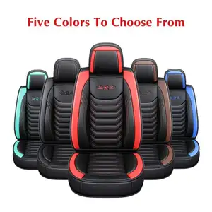 QIYU Factory 1PC Luxury PU Leather Full Front Seat Cover Universal Durable Breathable Cushion Protector For Tiguan Camry A3 A4