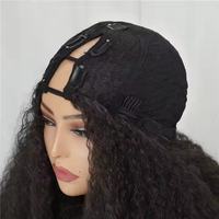 Perruque Courte Bouclée pour Femme, Style Afro-Américain Tendance, Fibre Synthétique Haute Température, Très Vendue, Transparente