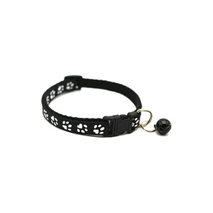 Colliers pour chat avec empreinte de patte de chat disponibles, collier de sécurité pour chat avec boucle, avec cloche, collier doux et confortable pour chats - Product Image 2