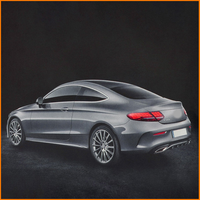 Pour BENZ Classe C W205 C205 Coupé 2015-2021, feux arrière LED style écailles de dragon, ensemble de feux arrière, clignotants séquentiels, lifting