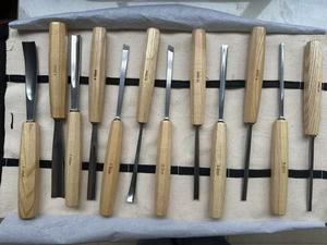 Peaktop Juego de 12 Cinceles para Madera, Kit de Tallado para Principiantes y Profesionales, Gubias y Herramientas de Tallado - Product Image 3