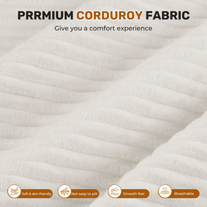 Sofá Modular Convertible Extensible de Terciopelo Moderno en Forma de L, Sin Necesidad de Montaje, Espuma de Alta Resiliencia, Diseño con Puntos de Sujeción, Bolsillos Laterales - Product Image 2