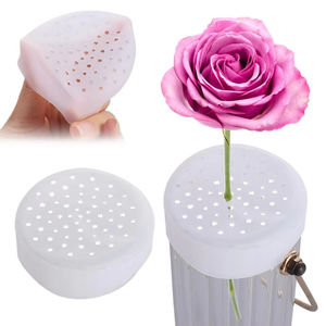 Soporte de Silicona Transparente en Espiral, Resistente, Reutilizable, Portátil, Retro, Impermeable, para Arreglos Florales, Portaplumas Promocional - Product Image 2