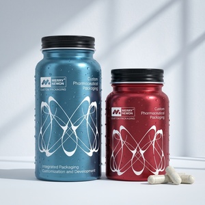 Botellas de Metal para Cápsulas y Vitaminas al por Mayor, con Tapa Hermética Sellada, Juego a Granel - Product Image 3