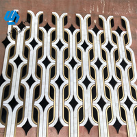 Carreaux de sol en marbre de dolomite grand format personnalisés, découpe au jet d'eau, imperméables, écologiques, durables, mosaïques pour cuisine commerciale