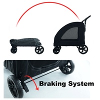 Extérieur Double Poussette Pour Animaux Grand Chariot De Transport Pour Animaux De Compagnie Grande Poussette Jogger Grande Poussette Pour Animaux De Compagnie Pour Chiens