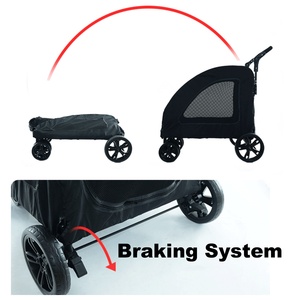 Ngoài trời đôi vật nuôi xe đẩy lớn vật nuôi tàu sân bay Xe đẩy lớn xe đẩy Jogger lớn vật nuôi Xe đẩy cho chó - Product Image 4