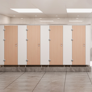 Hot bán thương mại văn phòng nhà vệ sinh HPL bức tường phòng tắm gian hàng Ngăn phòng tắm nhà vệ sinh phân vùng tủ với phân vùng nơi để tiểu - Product Image 5