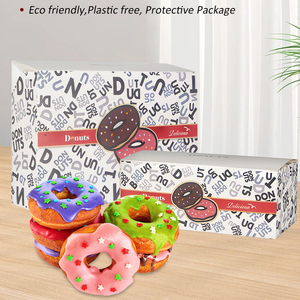 Kotak Kemasan Kertas Makanan Cepat Saji dan Tas Bawa Pulang Cetak Khusus untuk Pizza, <span class=keywords><strong>Burger</strong></span>, Donat, Kotak Ayam Goreng - Product Image 6
