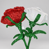 Tiges scintillantes multicolores pour l'artisanat DIY et les décorations faites à la main, tiges métalliques flexibles pour les acheteurs en gros