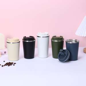 Gobelet isotherme en acier inoxydable Yongkang 304 avec couvercle rabattable, tasse de voyage droite, tasse à café portable - Product Image 5