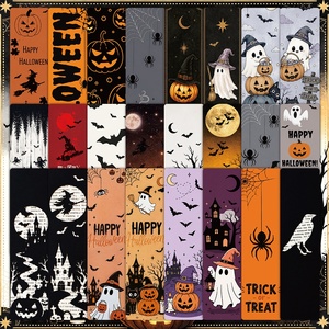 Marcapáginas de <span class=keywords><strong>Halloween</strong></span> de alta gama con 24 diseños creativos, tarjetas de lectura de papel, ideales como recompensas elegantes para estudiantes. - Product Image 4