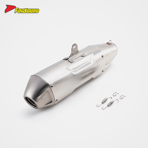 Silencieux d'échappement universel en acier inoxydable RS <span class=keywords><strong>51mm</strong></span> pour XMAX300 R6 R25 CBR400R ADV150 CRF300 - Product Image 3