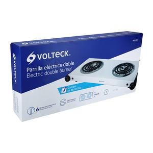 Volteck PAEL-2C <b>Electric</b> Rectangular <b>Hot</b> <b>Plate</b> 2-Burner <b>Electric</b> Grill - Product Image 1