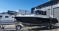 Bateau Gospel 6.25m 20ft, Bateaux de Pêche et de Loisirs en Aluminium avec Petite Cabine de Repos sans Porte, avec Remorque et Moteur, Utilisation Familiale pour 5 Personnes