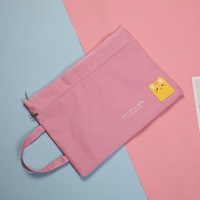 Carpeta de Archivos A4 de Doble Capa con Diseño de Dibujos Animados, Organizador de Archivos Portátil, Portafolio Creativo Impermeable, Bolsa Organizadora