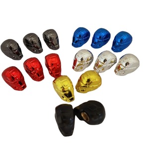 Tapa de Válvula de Neumático con Diseño de Casco de Iron Man, Universal para Autos y Motocicletas, de Plástico y Goma con Núcleo de Cobre - Product Image 5