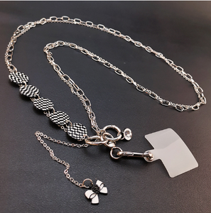 Universal Phone Case Strap Lanyard Holder mit abnehmbarem Patch-Karten einsatz Verstellbare lange hängende Seil-Telefon kette - Product Image 6