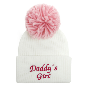 Chapeau d'hiver tricoté pour les bébés filles, accessoire à la mode unisexe, idée de cadeau pour maman et fille - Product Image 1