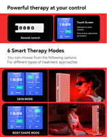 Dispositivo de Terapia de Luz Roja de Cuerpo Completo de 660nm 850nm 400W para Uso Doméstico, Pantalla Táctil, con Soporte de 360°, Ideal para Spa