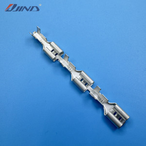 Terminali Femmina JINDA 6.3mm 0.8 Opachi in Stagno, Connettore Faston in Ottone a Connessione Rapida, <span class=keywords><strong>Terminale</strong></span> a Forcella a Doppia Crimpatura - Product Image 4
