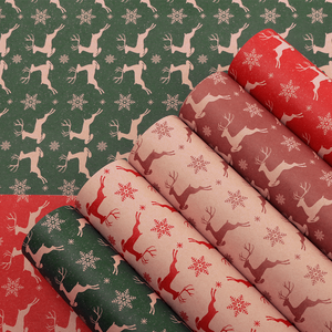 Custom Wholesale Gift Packing <strong>Paper</strong> Logo Printed <strong>Cheap</strong> Party Kraft <strong>Paper</strong> <strong>Wrapping</strong> Roll <strong>Christmas</strong> Packing <strong>Paper</strong> - Product Image 2