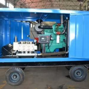 Macchina per la pulizia dell'acqua industriale ad alta pressione montata su rimorchio Diesel personalizzata dal cliente - Product Image 4