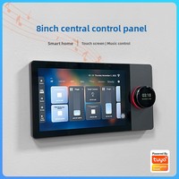 Hub kontrol pusat BLE WiFi rumah pintar 8 inci, Host musik layar sentuh terpasang di dinding multifungsi Android