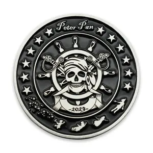 Cheap Customized Metal Challenge Coin Embossing Die Souvenir Coins with Logo Custom