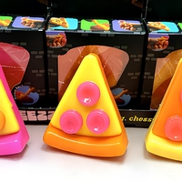 Jouet anti-stress mignon en forme de pizza, en TPR, doux, unisexe, pour soulager l'anxiété