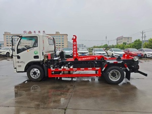 10-wheel Howo arm dump truck, semi-automatic hook arm garbage compactor, new hook-type <b>crane</b>, garbage truck with hook arm - Product Image 6
