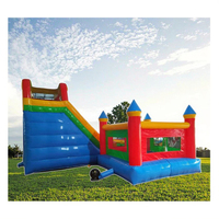 Château sautant avec toboggan gonflable personnalisé pour enfants et adultes