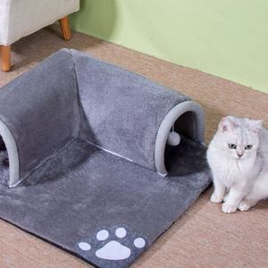 Funny <strong>Pet</strong> Play Tunnels Square Cat Nest with Warm Hole Print Felt <strong>Pet</strong> <strong>Cage</strong> for <strong>Dogs</strong> and Cats Bed <strong>at</strong> <strong>Home</strong> - Product Image 3