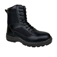 Sepatu Bot Ringan 8 Inci dengan Pelindung Baja di Ujung & Sol Tengah, Sepatu Bot Taktis, Sepatu Bot Kerja Bernapas, Sepatu Bot untuk Hiking, Hutan, Gurun, dan Sepeda Motor